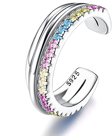 ORAZIO 925 Sterling Silber Ohr Manschette Ohrringe CZ Non-Piercing Fake Helix Knorpel Ohrringe Conch Manschetten für Frauen