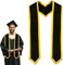 Hayaww Abschluss Stola Hood - Klerus Gestohlen Stola Honor, Kirche Graduation Honors, 152 cm, Für Priester Chor Abschlussfeier (Schwarz)