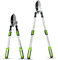 Crystals Telescopic Ratchet Anvil Lopper – Tree Lopper for Gardening Heavy Duty – Hand Loppers Extendable from 28 to 35 Inches – Sharprazor C50 Blade - Green