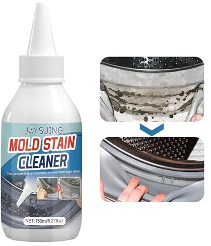 INBOLM Mould Remover Gel Washing Machine Mould Remover Mildew Remover Mould Magic Mould Remover For Bathroom Toilet Washing Machine Seal Kitchen Sink Grout Tile Stains 150ml