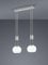 lightling Harrison LED Pendelleuchte, 2-flammig, Switch Dimmer, Breite: 52 cm, Höhe: 95-150 cm, Nickel matt, 8 Watt
