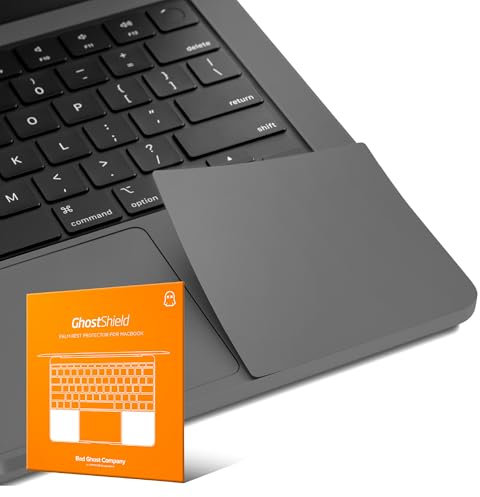 UPPERCASE GhostShield Premium Palm Rest Protector Skin Cover Set, Kratz- und Verschleißschutz, kompatibel mit MacBook Pro 14 Zoll 2021 2023 M1/M2/M3 Pro/Max, A2442 A2779 A2918 A2992 (Space Black)
