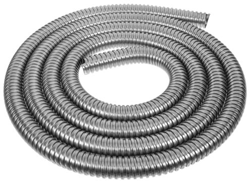 Uonlytech 3m Manchon De Protection Acier Inoxydable Flexible pour Câbles Tuyau Fileté Métallique pour Applications Professionnelles