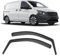 GEARMONSTER Windabweiser kompatibel mit Mercedes Vito 2016-2023 Autofenster Regenschutz Regenabweiser Integrierte Deflektoren Integrierter Windabweiser, 2 Stück, Schwarz