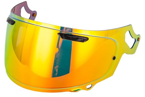 Shkalacar Helmlinsen Visier Ersatz für Arai RX-7X REO XD RX-7V VAS-V Integralhelmschild, Anti-UV, Antibeschlag und Antikratzer, Helmvisier für Ihre Fahrsicherheit (REVOred)