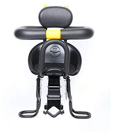 Wulimasun Siege Velo Enfant,Support Siège Enfant Sécurité Vélo Siège Vélo Bébé Noir Avant Pesant Jusqu'à 30Kg-Garde-Corps en Forme U,Convient pour Vélo Électrique,Vélo Montagne