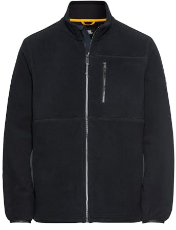 camel active Herren Fleecejacke mit Stehkragen Dunkelblau, Menswear-M