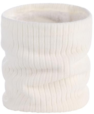 North Bund Schlauchschal Herren Loop Schal Damen Halstuch Halswärmer Halsschlauch für Männer Winddicht Skifahren Winter Multifunktionstuch für Ski Motorrad Sport Outdoor Weiß