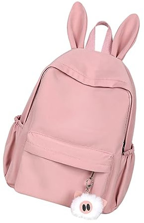 GALPADA Damen Rucksack Mit Kaninchenohren Modischer Schulrucksack Für Mädchen Und Geräumiger Freizeit-rucksack Für Reisen Und Alltag Zufällige Farbvarianten Mit Haarballenverschluss