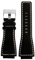 DKWOIS Kompatibel mit Bell & Ross B&R BR-01 BR-03 Armband Leder Uhrenarmbänder Herrenarmband Handgelenk Gürtel Armband 34 * 24mm Konvex(Black-Silver Buckle)