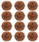 Cabilock 12pcs Christmas Bell Rustic Metal Star Cutout Jingle Bells Small Vintage Bell Jingle Bells Wreath Ornaments Christmas Trees Decoration for Christmas Holiday Craft Decorations, 40mm