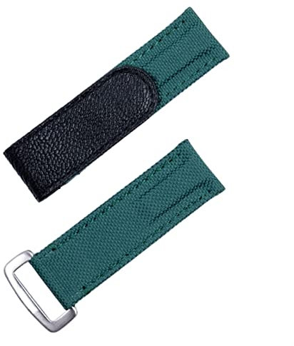 BKUANE Uhrenarmband aus Nylongewebe, Leder, 20 mm, bunt, für Daytona, Submariner, GMT, Yacht-Master DateJust, 20 mm, Achat