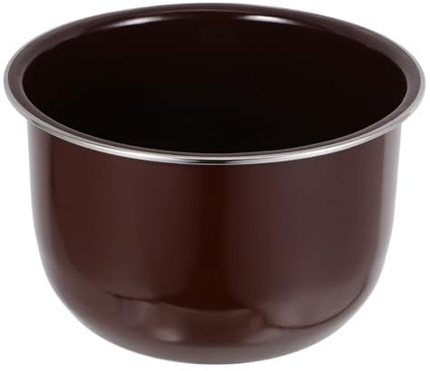 OKUMEYR Electric Pressure Cooker Inner Pot Multi-use Pot Rice Cooker Liner Kitchenware House Cooker Inner Pot Rice Cooker Replace Liner Metal Rice Cooker Inner Pot Aluminum Alloy Brown