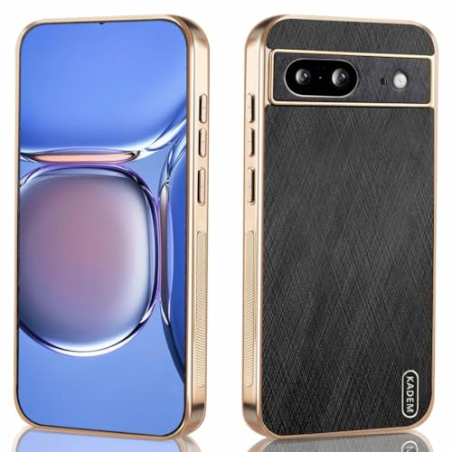 JNERBUYI Telefon Hülle für Google Pixel 7, Stoßfeste Handyhülle mit Kratzfester, Galvanisierte Modische Schutzhülle für Geschäft Geeignet. Schwarz