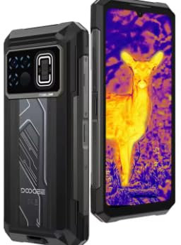 PYCJNFC Fire 6 Max 5G Rugged Phone Dimensity 7050 Thermal Imaging 6.72” Dual Flashlight 20800mAh Battery 8GB 256GB Cellphone