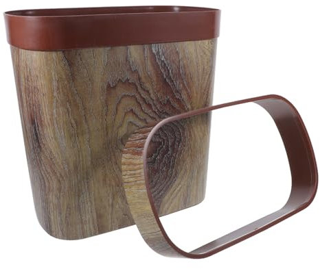 CRILSTYLEO Papelera de Plástico Mármol de Residuos para Cocina de Estable de Limpiar