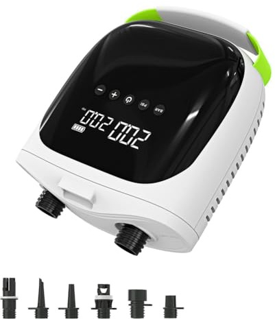Koolenry 20PSI SUP Paddle Board Air Pump Rechargeable Air Pump 4000mAh Battery for Paddle Boards Kayaks Wind Wings