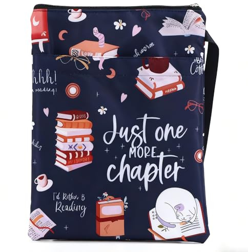 Waterproof Book Sleeve with Zipper and Front Pocket Book Inspired Gift Velaris The City of Starlight Library Bag for Readers Lovers(11X8.6)