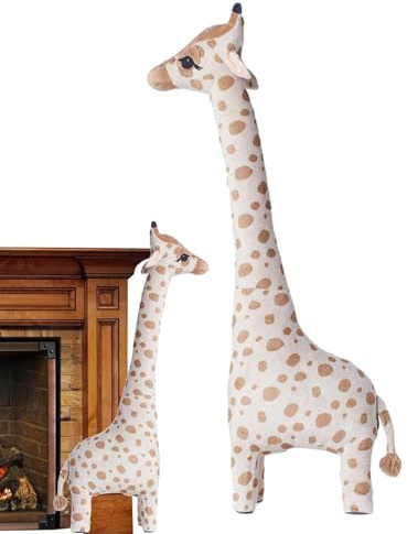 Giraffe in gefüllten Tieren - großer süßer, kuscheliger Tierspielzeug | Dekoration für Babyzimmer, einzigartiges Mädchen Geburtstagsgeschenk, Komfortspielzeug für Wohnzimmerbett oder Kinderlese