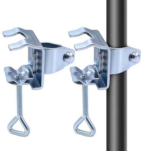 Lurtgex® 2 Stück Sonnenschirmhalter Balkongeländer Sonnenschirmständer Schirmhalterung Sonnenschirm Halterung für Balkon Geländer, Klemmbereich 19-32cm Schirmständer