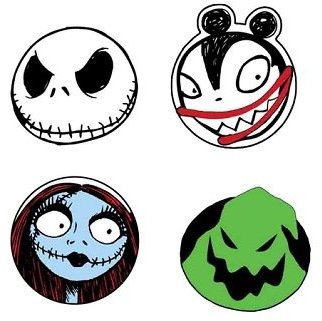 Neca Nightmare Before Christmas Nbx Character Heads Coasters (Set Of 4)