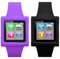 Muvit iPod Nano 6 wristwatch cases 1 purple and 1 black, silicone, MUCMP0017 (1 purple and 1 black, silicone)