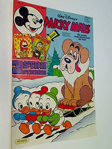 Micky Maus Heft 1986 Nr. 2 , 4.1.1986 , Comic-Heft Walt Disneys