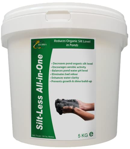 Hydra Pond Silt Remover - All in One Pond Algae Remover & Pond Water Treatment | Pond Sludge Remover Prevents Blanket weed, Algae, Cloudy Water, Slime & Bad Odour | 5KG