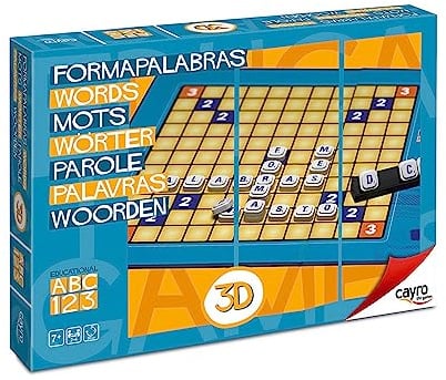 Cayro – 3D-Brettspiel – Mehrfarbig – fordern Sie Ihren Geist mit Formapalabras heraus – unterhaltsam und lehrreich – Brettspiel – verbessern Sie Ihren Wortschatz und Ihre Rechtschreibung