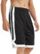 TopTie Herren Sport Shorts, Basketball Trainingsshorts Kurze Sporthose mit Taschen-Schwarz-XL