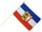Flaggenfritze Stockflagge Deutschland Schleswig-Holstein - 30 x 45 cm