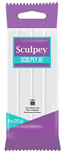 Polyform Sculpey III Polymer Clay 1lb-White