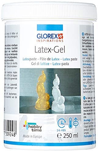 Glorex 6 2305 30 - Latex - Gel, Latexpaste, 250 ml, natürliche, lufthärtende Formbaumasse