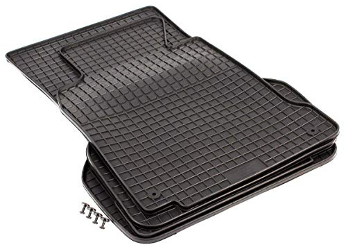 PETEX Gummimatten passend für 5er (E39) ab 1996-05/2003 Fußmatten schwarz 4-teilig, 16210, Satz 4-teilig