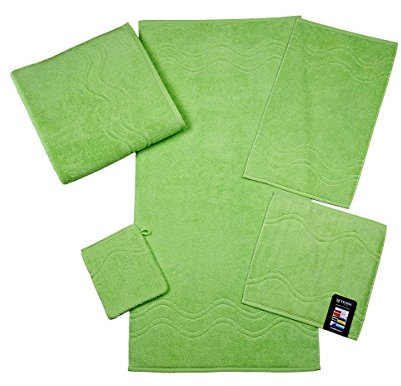 Cashmere, Frottier-Gästetuch-30x50 cm, Uni, apfelgrün