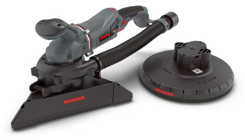 MENZER Levigatrice per Muri TSW 225 PRO con Filtro Cambio Testa incl. Set di Abrasivi