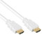 World of Data HDMI Cable 2 m Length 24 Carat Gold-Plated Full HD 2.0 m White