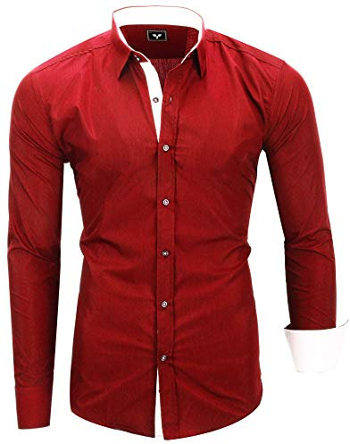 Kayhan : Chemise Homme, Deux Faces rouge L