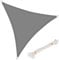WOLTU Sun Shade Sail 3x3x3 m Triangle Breathable HDPE Sail Shade UV Block with Free Rope Sunscreen Awning Canopy for Outdoor Garden Patio Yard Party,Grey