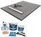 Wetroom Shower Tray & Aqua Kit 1500 x 900 x 30mm Linear Tile on Grate
