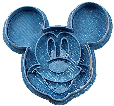 Cuticuter Mickey Mouse Cara Cortador de Galletas, PLA, Azul