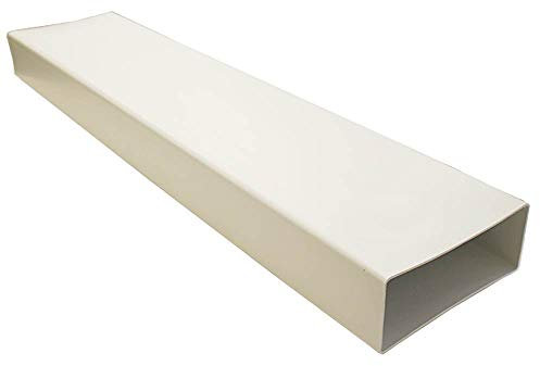 Kair Rectangular Flat Ducting 220mm x 90mm - 1 Metre Length Flat Channel Pipe