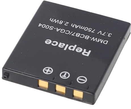 Akku kompatibel mit Panasonic CGA-S004, DMW-BCB7, Li-Ion, 3,7V, 750mAh, 2,8Wh