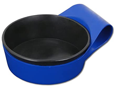 DEWEPRO® Gipsbecher - Anrührbecher - Anrührschale - 2-tlg. mit Tragehalterung aus stabilem Kunststoff - Inhalt: ca. 0,5l - Höhe: 45mm - ø=145mm