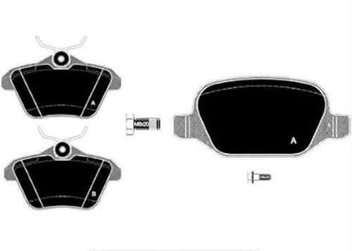 AOQ - PASTIGLIE FRENI POSTERIORI COMPATIBILI CON A. ROMEO 147 1.6 1.9 2.0 JTD dal 2000 al 2010