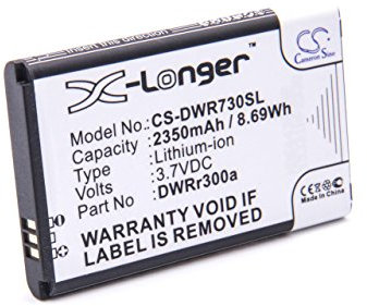 vhbw Batterie Remplacement pour D-Link DWRr600b pour routeur Modem hotspots (2350mAh, 3,7V, Li-ION)