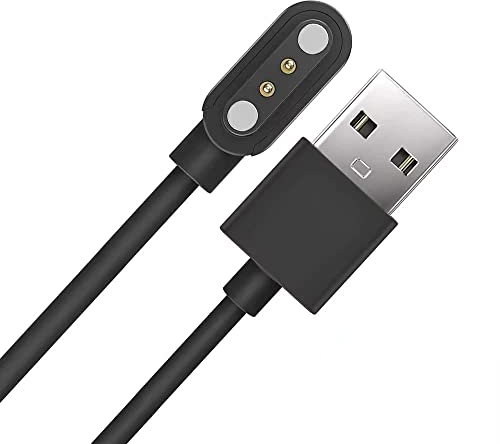 Josajosa Smartwatch-Ladekabel, 2pin4 mm, kompatibel mit YAMAY SW022, AGPTEK LW11, Ticwatch GTX, Xiaomi Haylou Solar LS05, Fitness-Smartwatch-Zubehör