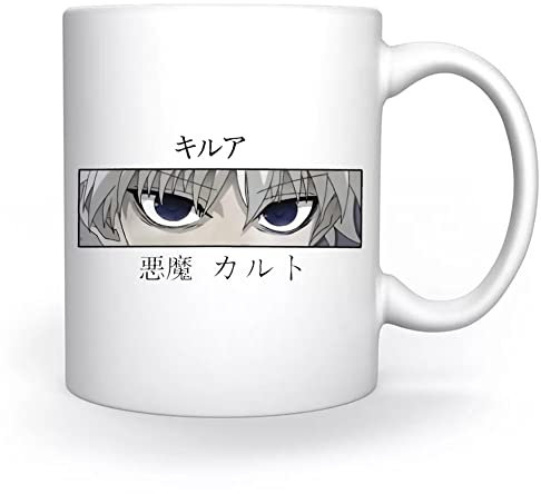 Hunter X Hunter Killua Eyes Tasse Weiß Für Kaffee Tee Cappuccino Kakao Mug White Coffee Tea Cacoa