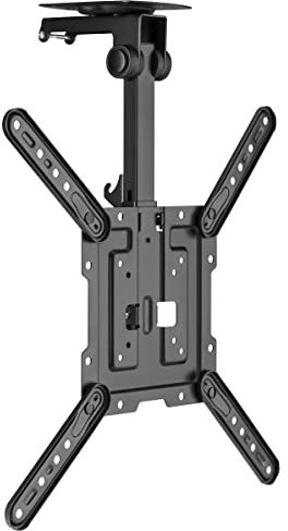 Beetronic Soporte de techo plegable para TV de 23 a 55 pulgadas con giro inclinable