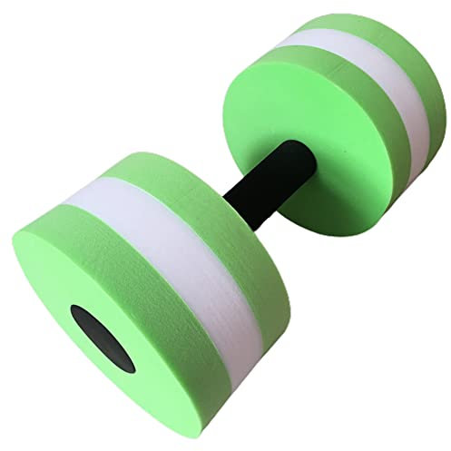 SPORTARC Lot de 2 haltères flottants en mousse EVA pour aérobic et piscine Vert